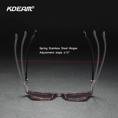 KDEAM Sunglasses TR90 Material Frame Spring