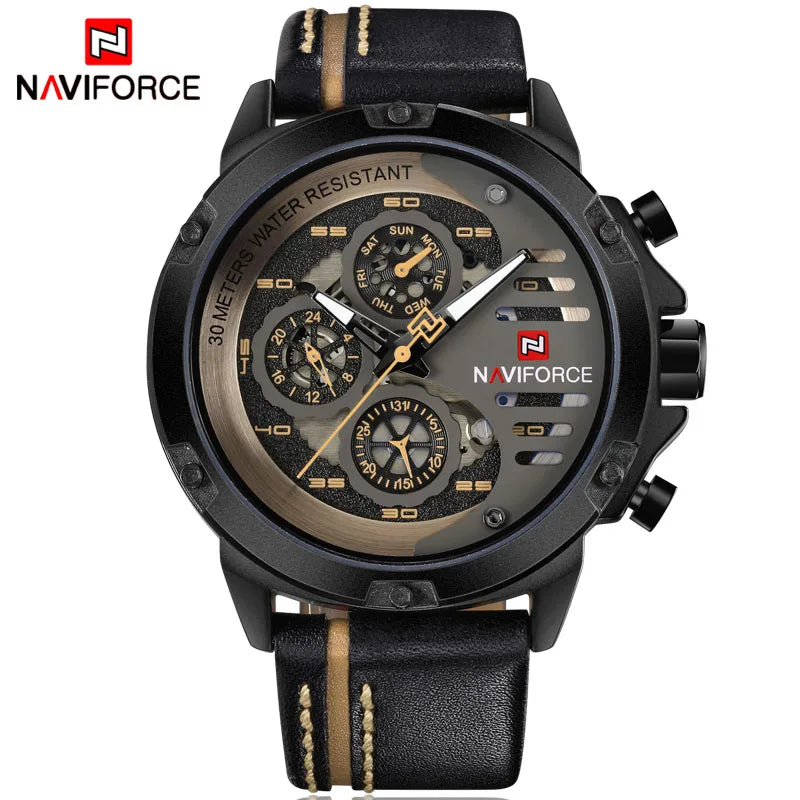 NAVIFORCE Mens Watch Top Brand