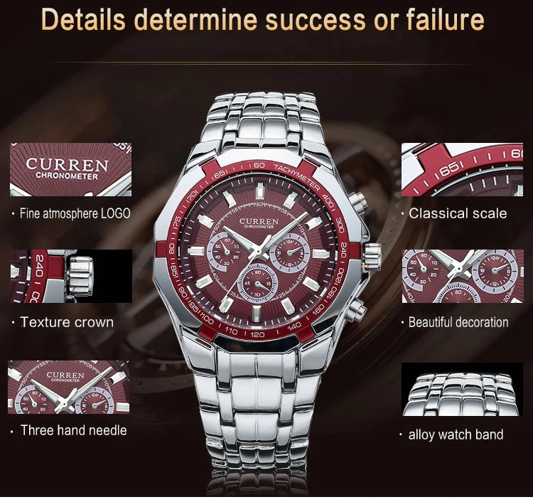 CURREN Men Luxury Brand Watches