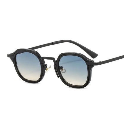 Square Sunglasses Retro Metal Frame