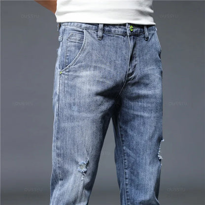 Men's Length Jeans Streetwear Design