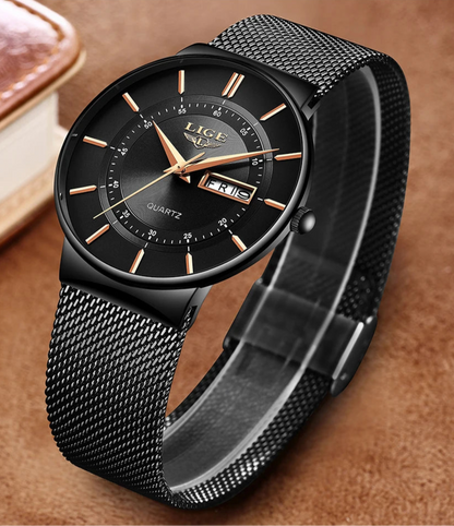 LIGE 2025 Luxury Men Watches