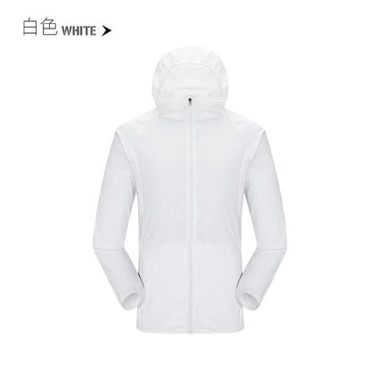 Camping Rain Jacket Men Women Waterproof Sun Protection