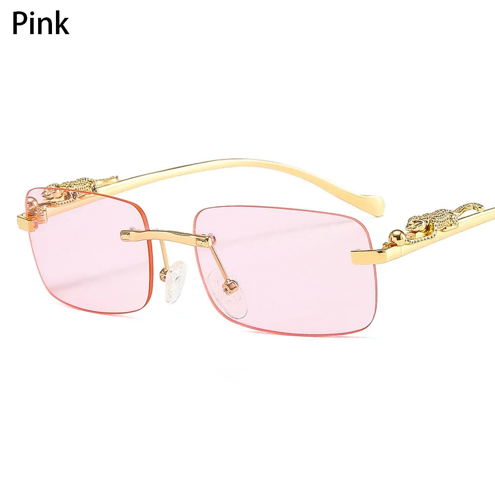 Square Rimless Sunglasses