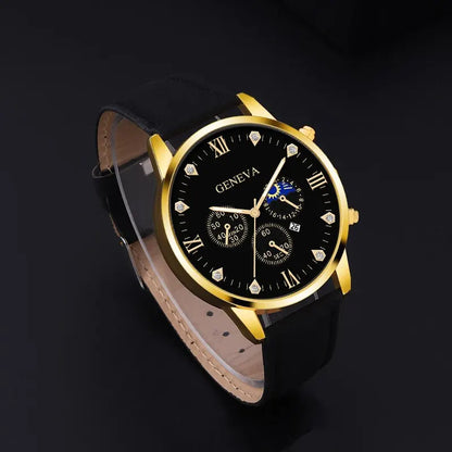 2pcs Luxury Mens Quartz Watches Bracelet