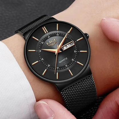 LIGE 2025 Luxury Men Watches