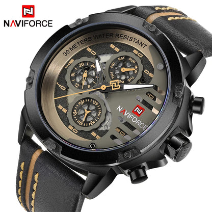 NAVIFORCE Mens Watch Top Brand