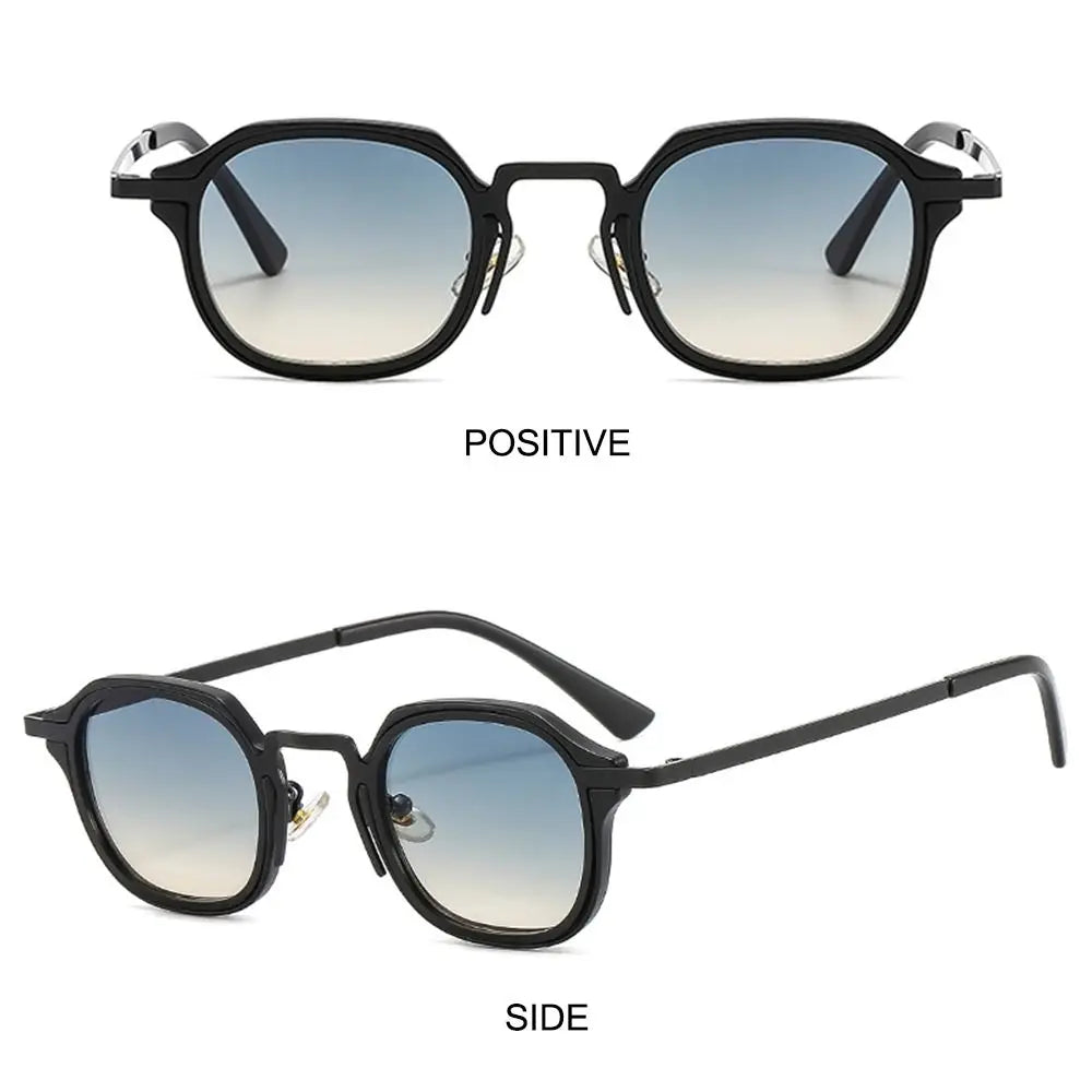 Square Sunglasses Retro Metal Frame