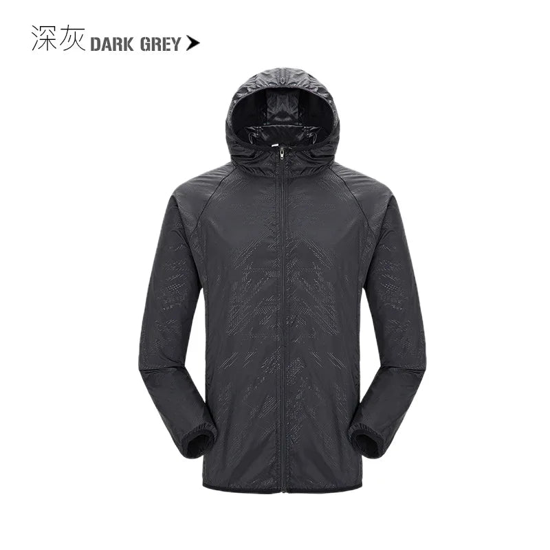 Camping Rain Jacket Men Women Waterproof Sun Protection