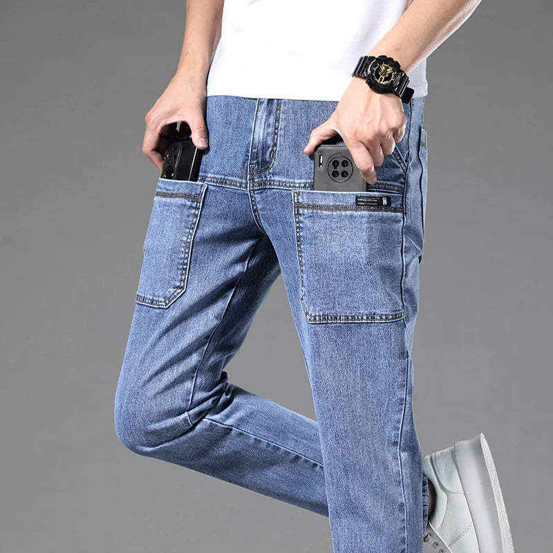 New 6 Pocket Design Men's Jeans Skinny