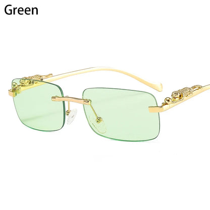 Square Rimless Sunglasses