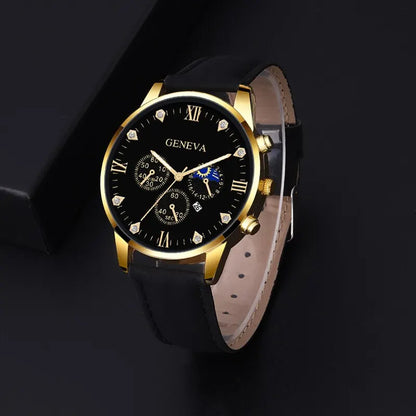 2pcs Luxury Mens Quartz Watches Bracelet