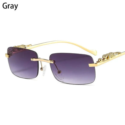 Square Rimless Sunglasses