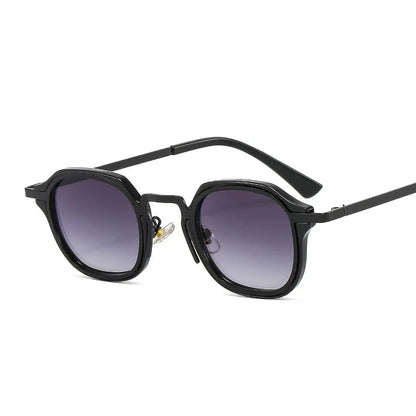 Square Sunglasses Retro Metal Frame