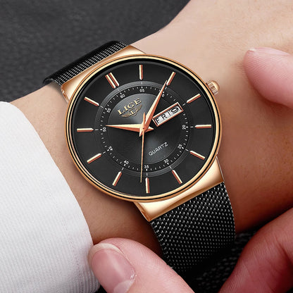 LIGE 2025 Luxury Men Watches