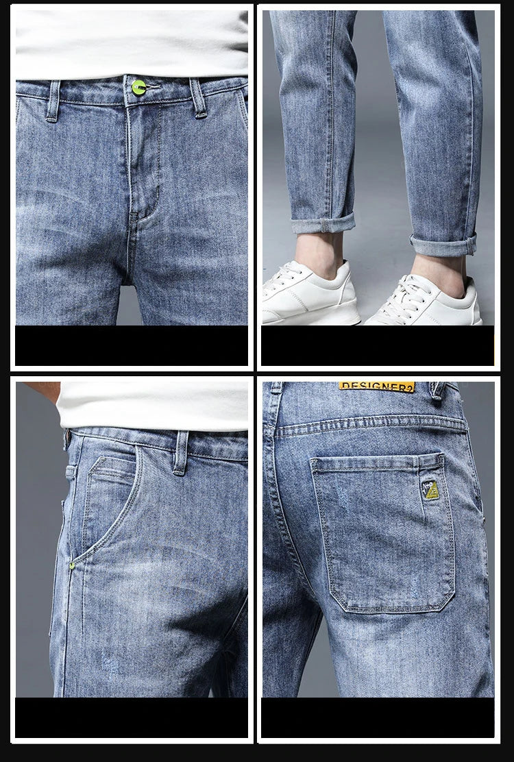 Men's Length Jeans Streetwear Design