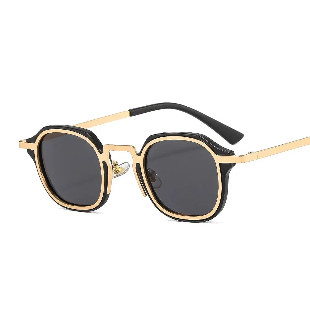 Square Sunglasses Retro Metal Frame