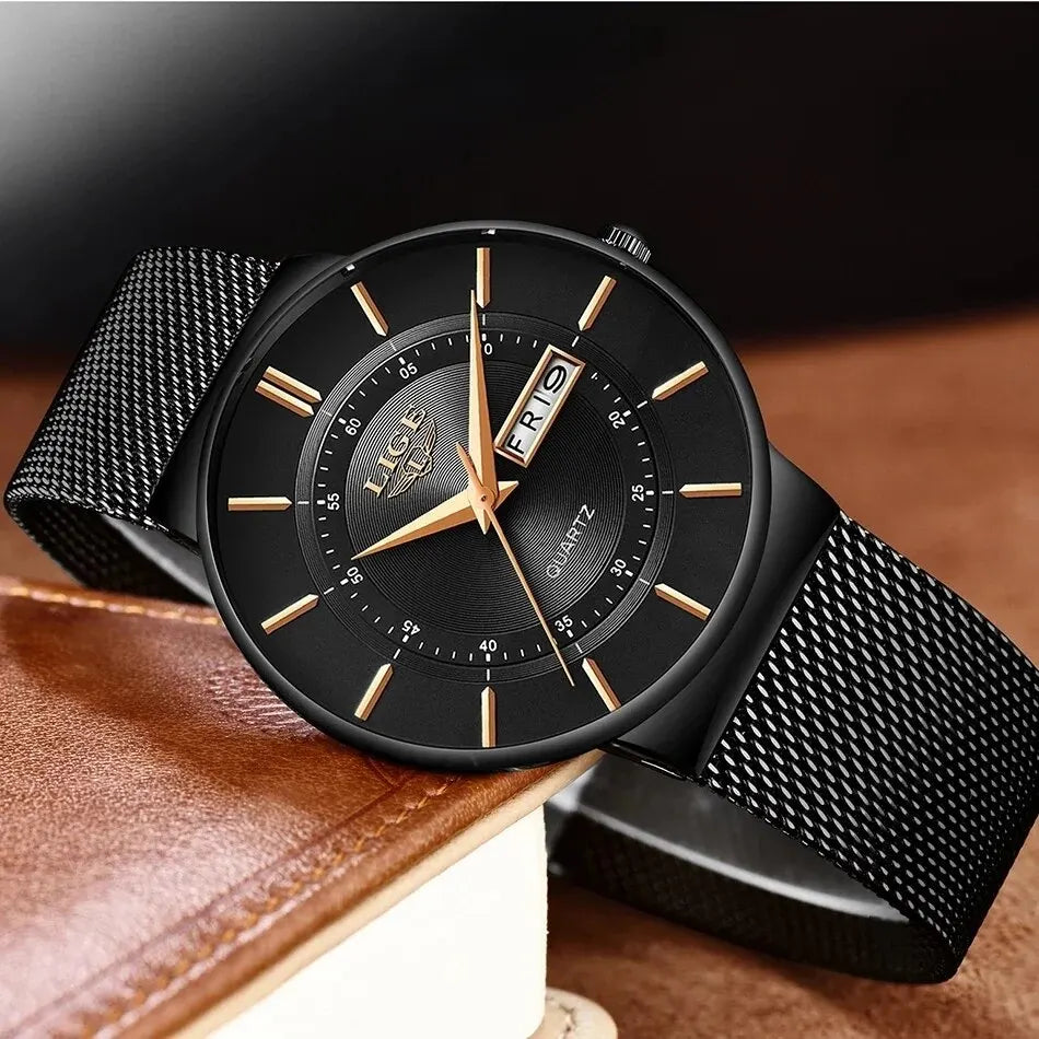 LIGE 2025 Luxury Men Watches