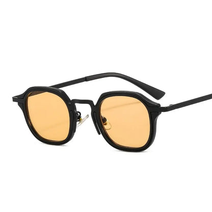 Square Sunglasses Retro Metal Frame